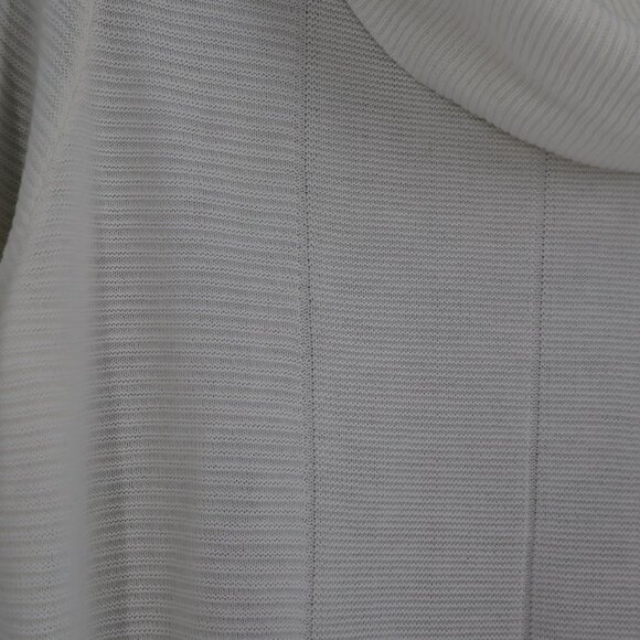 Chico's Cowl Neck Sweater Women M White Classic Minimalist Casual Layering - Picture 10 of 10